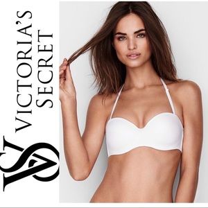 NWT White Body By Victoria VS Strapless Bra 36DD